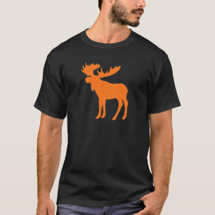 Camiseta Símbolo anaranjado simple de los alces