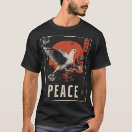 Camiseta Símbolo antibélico del Movimiento de Paz de la pal