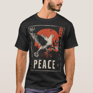 Camiseta Símbolo antibélico del Movimiento de Paz de la pal