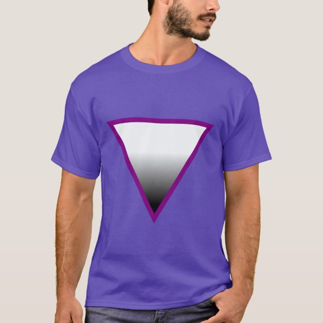 CAMISETA SÍMBOLO ASEXUAL DEL TRIÁNGULO (Anverso)