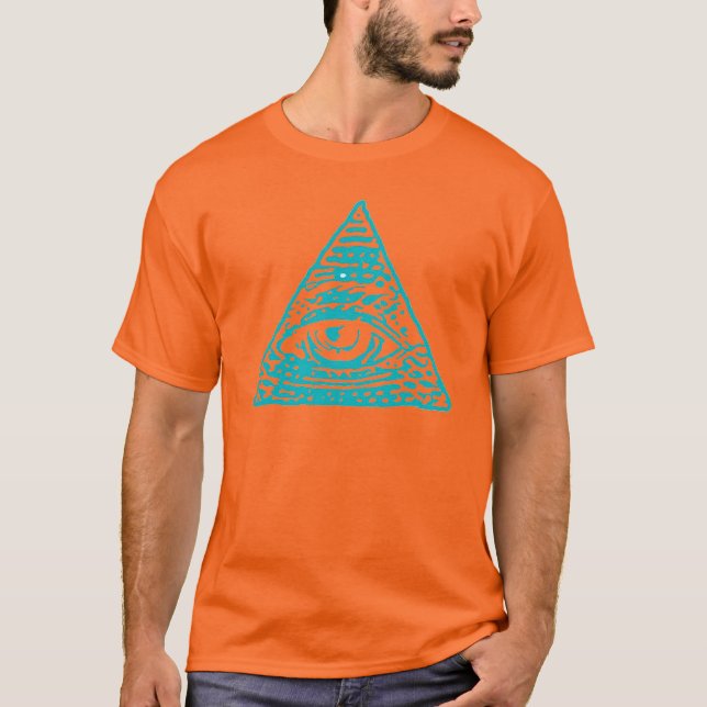 Camiseta Símbolo astral de la pirámide de Illuminati del (Anverso)