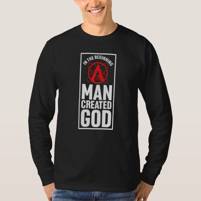 Camiseta Símbolo ateísmo ateo contra la religión agnóstica (Anverso)