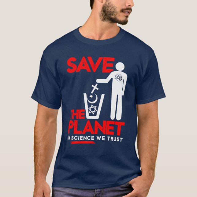 Camiseta Símbolo ateo ateísmo agnóstico Freethinker Funny (Anverso)