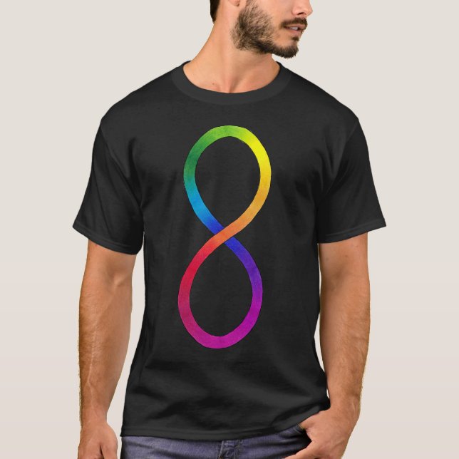 Camiseta Símbolo autista de orgullo vertical (Anverso)