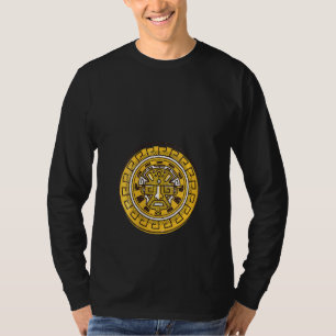 Camiseta Símbolo azteca femenina de la antigua etnia civil