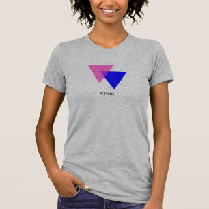 Camiseta Símbolo biangles bisexuales Personalizable té de