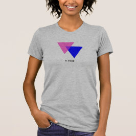 Camiseta Símbolo biangles bisexuales Personalizable té de m