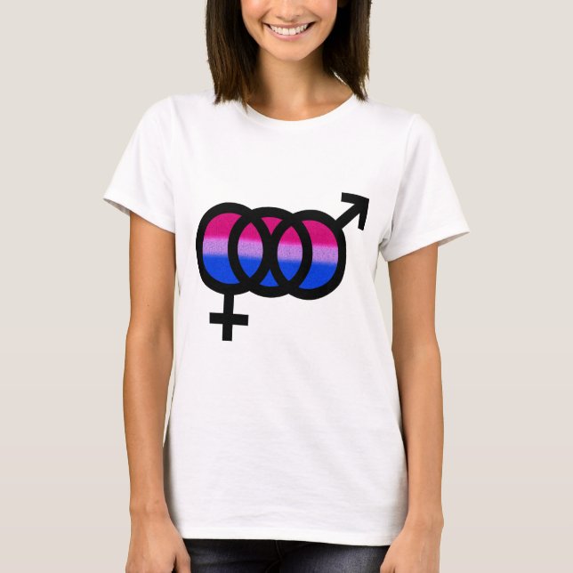 Camiseta Símbolo bisexual (Anverso)