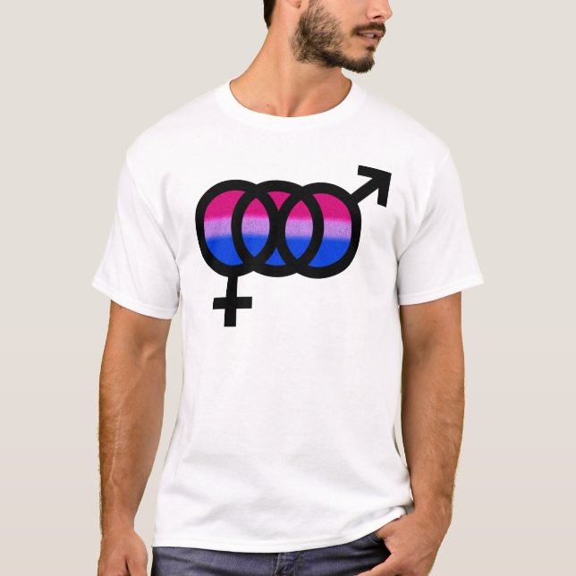 Camiseta Símbolo bisexual (Anverso)
