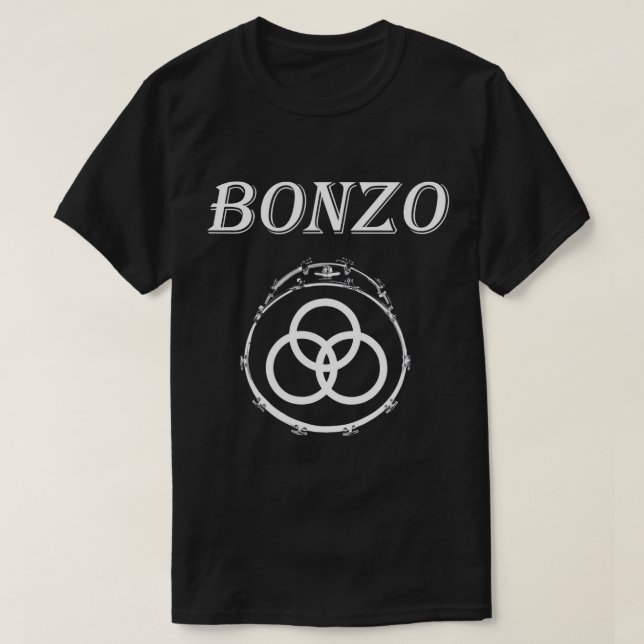 Camiseta Símbolo Bonzo de tres anillos Tambor de Bass (Diseño del anverso)