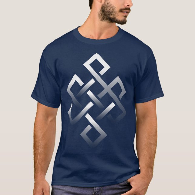 Camiseta Símbolo budista de yoga Knot eterno regalo de yogu (Anverso)