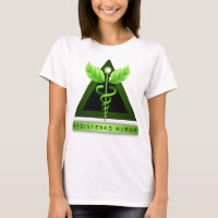 Símbolo Caduceus verde Icono de enfermera registra