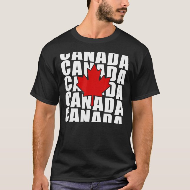 Camiseta Símbolo canadiense de hoja de arce (Anverso)