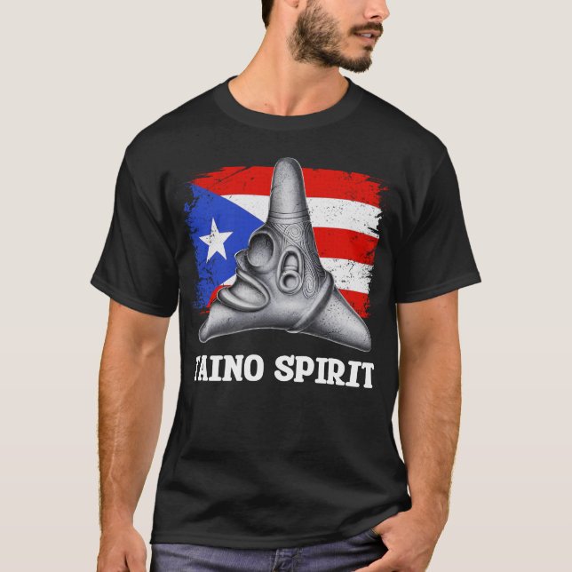 Camiseta Símbolo Cemi taína boricua (Anverso)