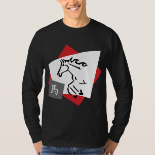 Camiseta Símbolo chino del caballo del zodiaco