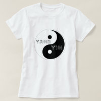 Símbolo circular Taijitu Yin y Yang en blanco