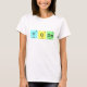 Camiseta Símbolo colorido de elemento químico de yoga (Anverso)