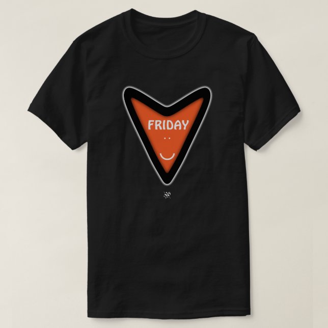 Camiseta Símbolo con estilo cardíaco sonriente (y viernes) (Diseño del anverso)