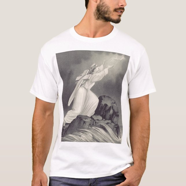 Camiseta Símbolo cristiano de la cruz y la corona (Anverso)