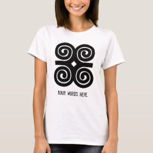 Camiseta Símbolo de Adinkra de la humildad de la fuerza el