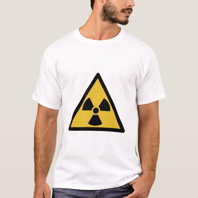 Camiseta Símbolo de advertencia de radiación (peligro radia (Anverso)