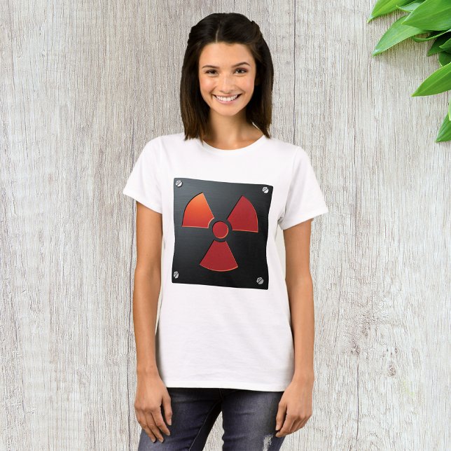 Camiseta Símbolo de advertencia de radiación Señal de metal (Subido por el creador)