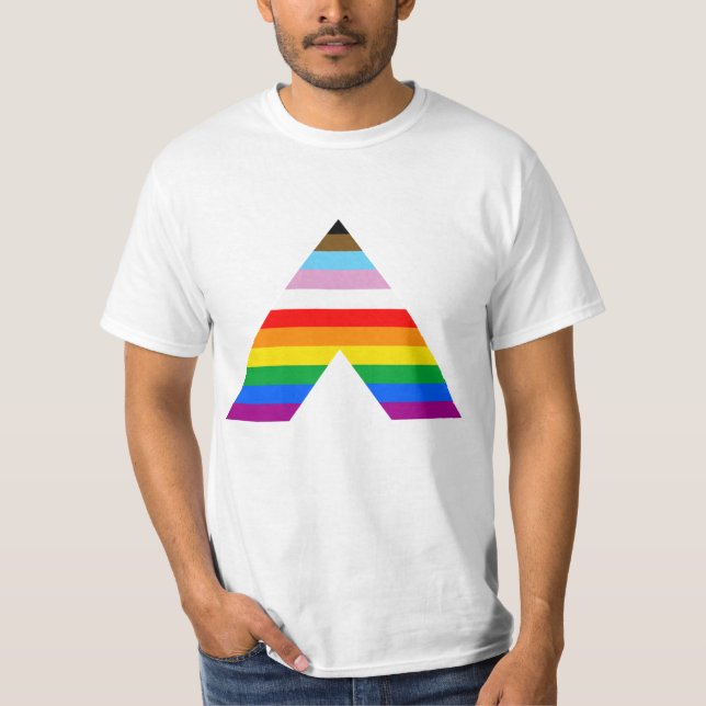 Camiseta Símbolo de aliado LGBTQ POC (Anverso)