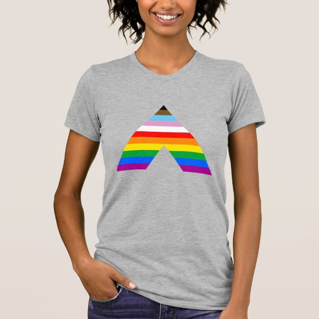 Camiseta Símbolo de aliado LGBTQ POC (Anverso)