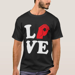 Camiseta Símbolo de amor Asl