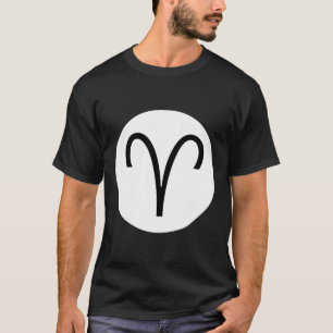 Camiseta Símbolo de Aries - Tee oscuro