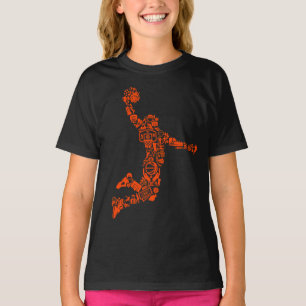 Camiseta Símbolo de Aros de Baloncesto Slam The Ball Camise