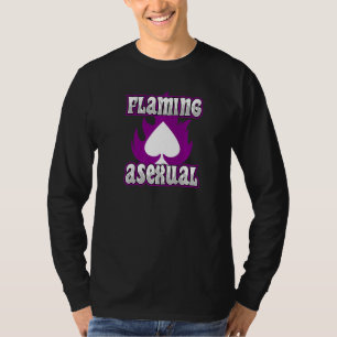 Camiseta Símbolo de arte de moda de las Flaming Asexual Pri