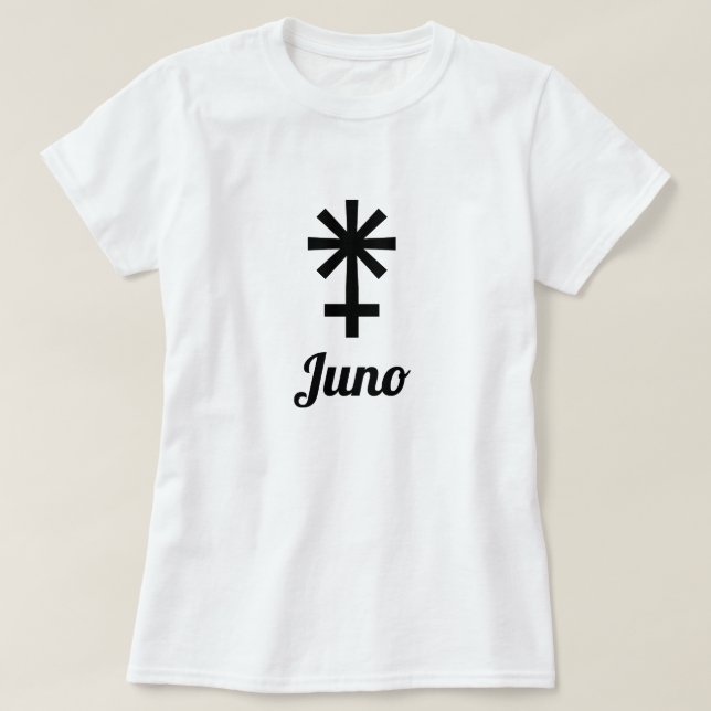 Camiseta Símbolo ⚵ de asteroide Juno (Diseño del anverso)