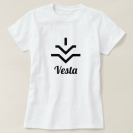 Camiseta Símbolo ⚶ de asteroide Vesta