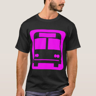 Camiseta Símbolo de autobús - Magenta