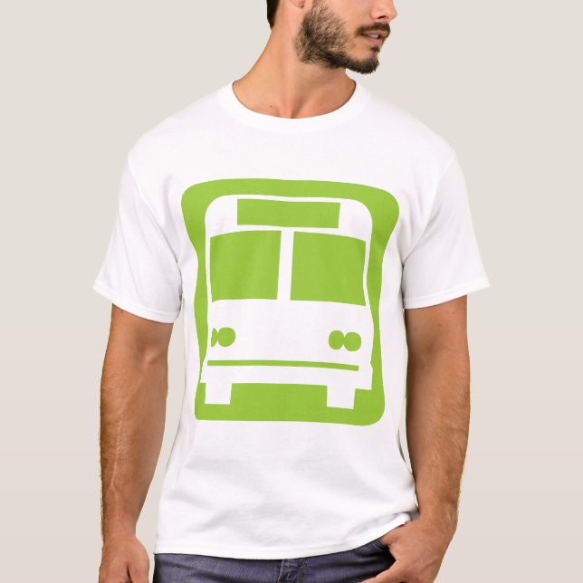 Camiseta Símbolo de autobús - Negro (Anverso)