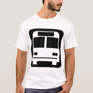 Camiseta Símbolo de autobús - Negro