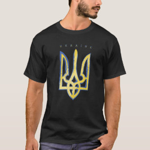 Camiseta Símbolo de bandera de apoyo a Ucrania Tridente ucr