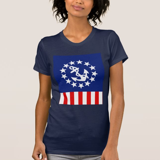 Camiseta Símbolo de bandera náutica estadounidense (Anverso)