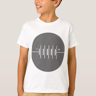 Camiseta Símbolo de baterías en círculo