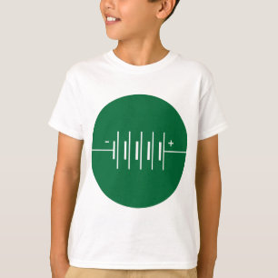 Camiseta Símbolo de baterías en círculo