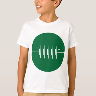 Camiseta Símbolo de baterías en círculo