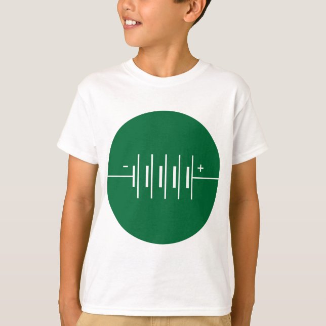 Camiseta Símbolo de baterías en círculo (Anverso)