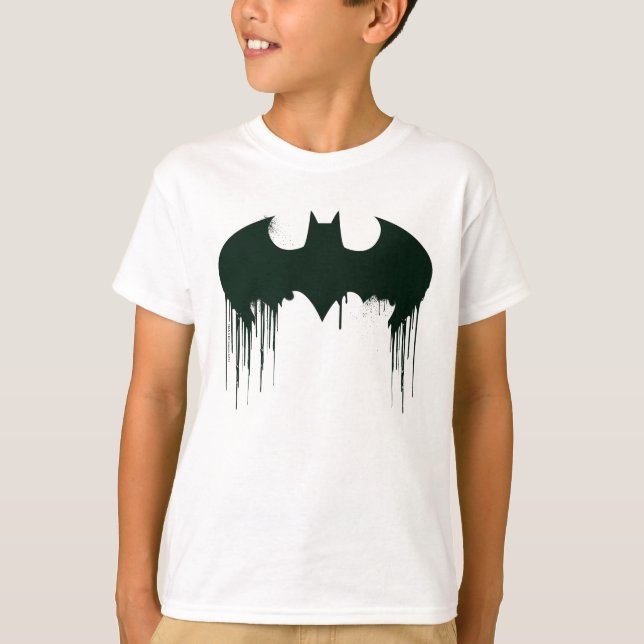 Camiseta Símbolo de Batman | Logo de Spraypaint (Anverso)