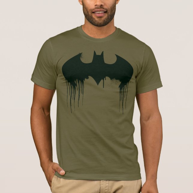 Camiseta Símbolo de Batman | Logo de Spraypaint (Anverso)