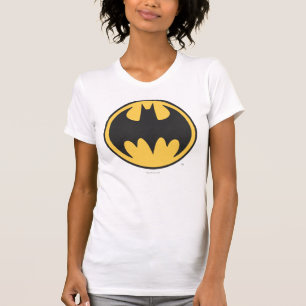 Camiseta Símbolo de Batman   Logo del Círculo Amarillo Oscu