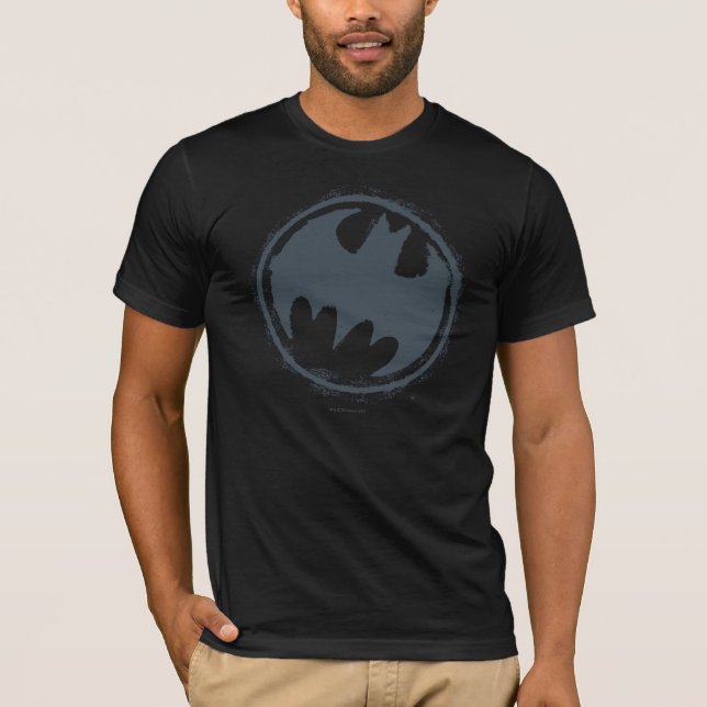 Camiseta Símbolo de Batman | Logo gris (Anverso)
