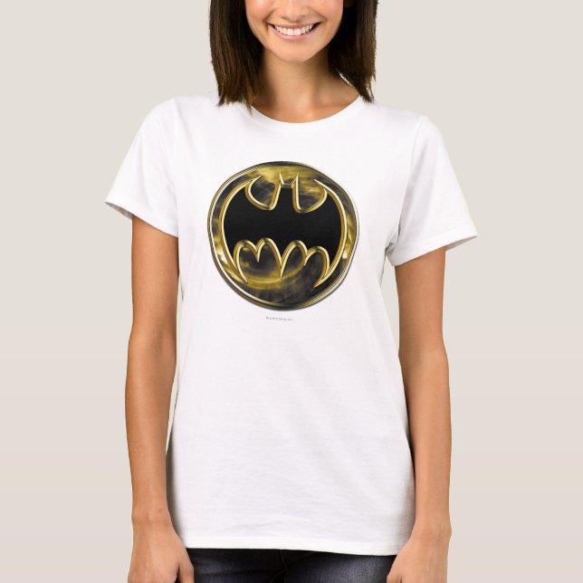 Camiseta Símbolo de Batman | Logotipo de oro (Anverso)