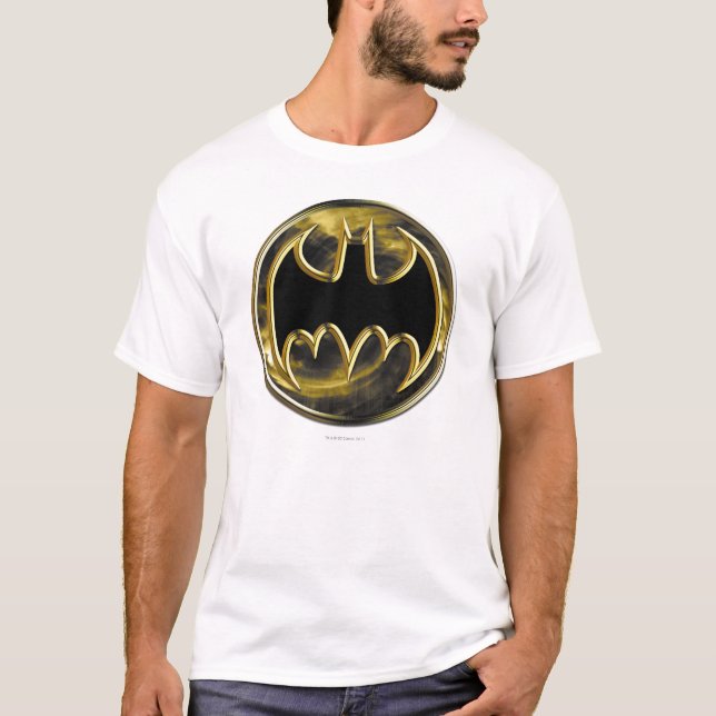 Camiseta Símbolo de Batman | Logotipo de oro (Anverso)