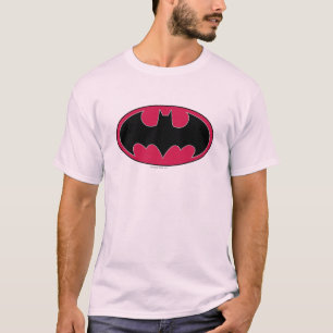 Camiseta Símbolo de Batman   Logotipo rojo negro